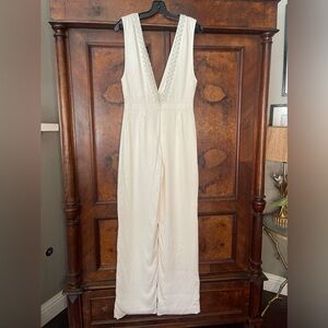 GUC SemSem Silk Cream Sleeveless Jumpsuit